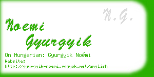 noemi gyurgyik business card